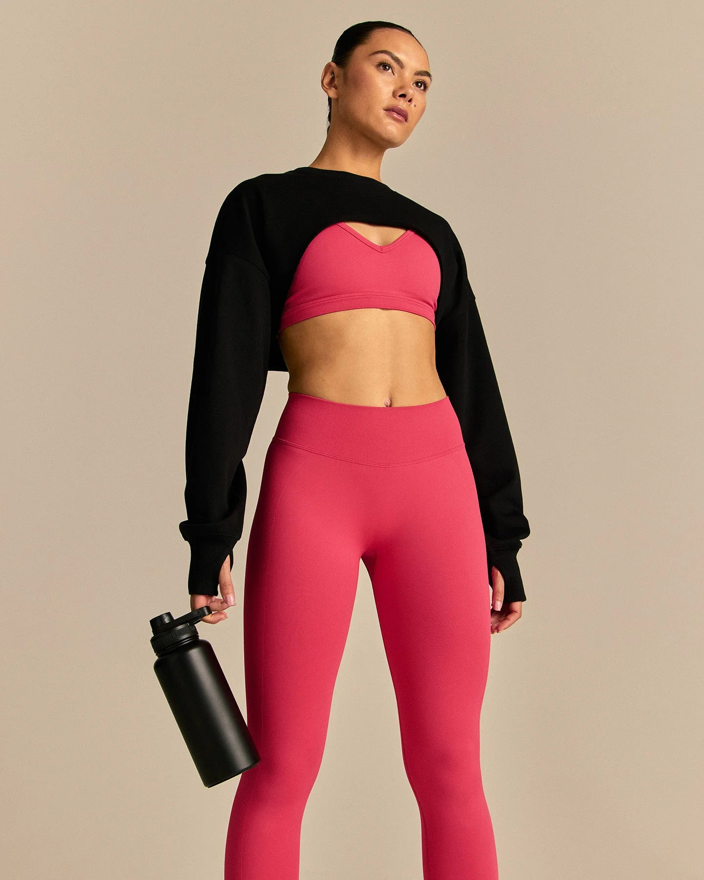 Comfort Pump Cover Ultra Cropped Sweat | Black - Image 3